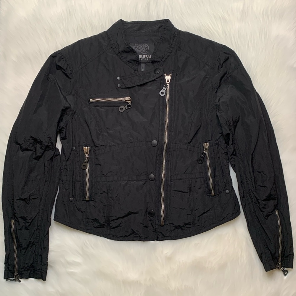Buffalo David Bitten Nylon Harriet Moto Jacket